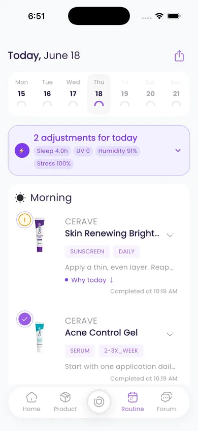 Today's dynamic routine